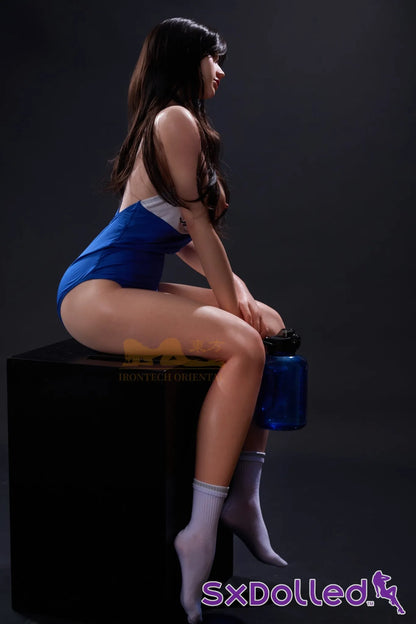 Evie E (H-Cup) (161cm) | Busty Thick Asian Sex Doll | Irontech Doll H-Cup / 161cm / Brunette Sex Doll