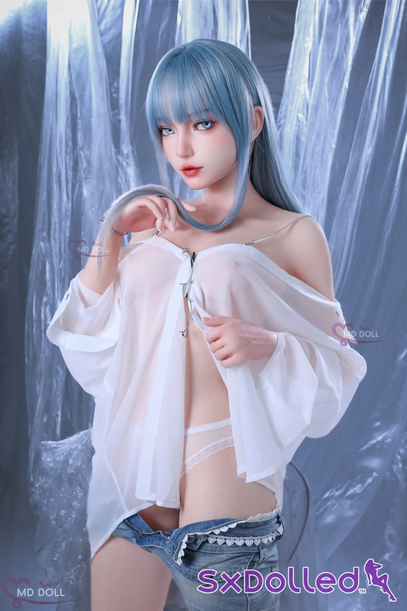 Faye A (A-Cup) (159cm) | Blue Eyed Asian Sex Doll | MD Doll - A-Cup / 159cm / Blue - Sex Doll