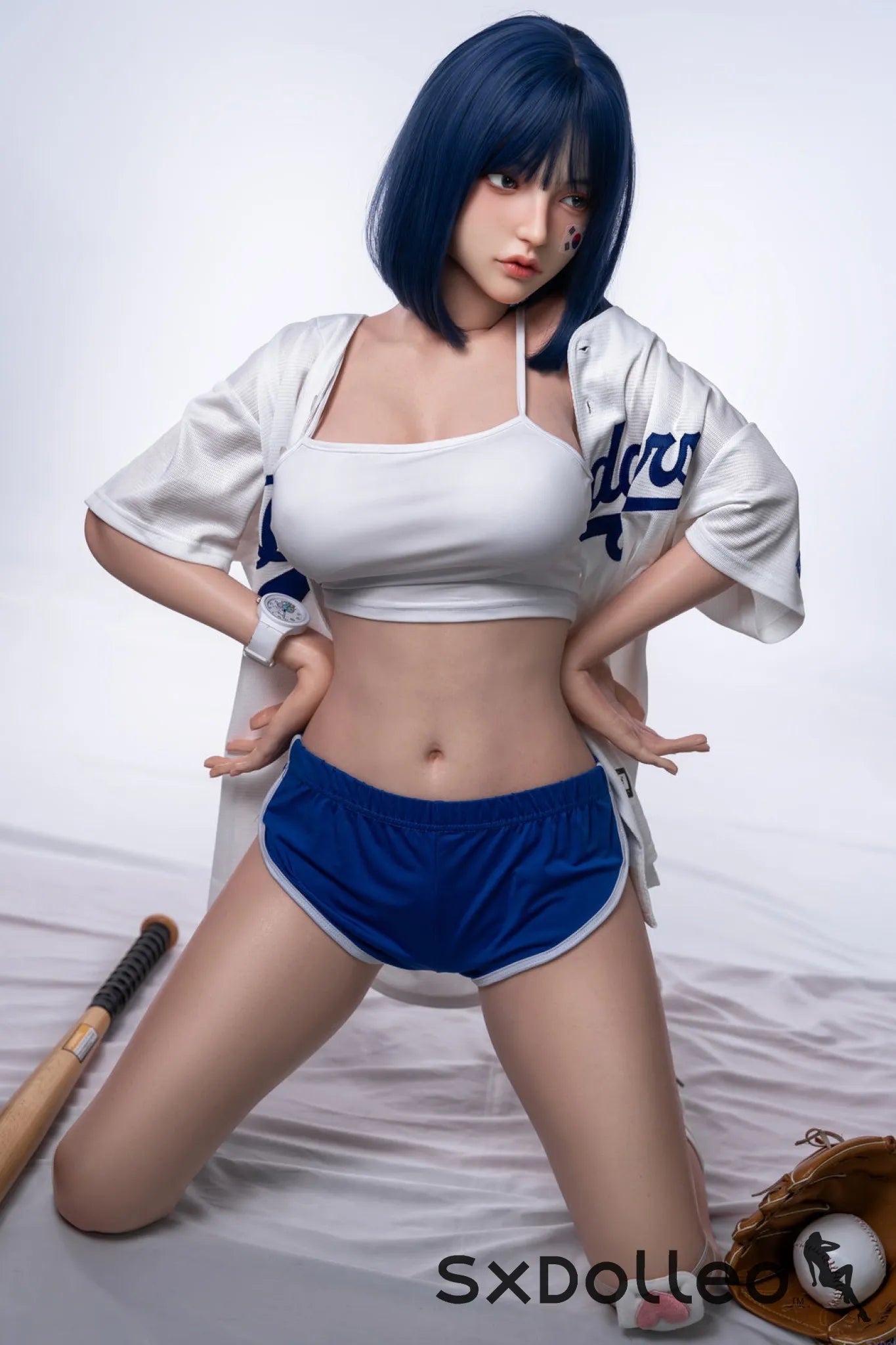 Fenessa (F-Cup) (158cm) | Blue Hair Korean Sex Doll | Orangein Doll F-Cup / 158cm / Blue Sex Doll