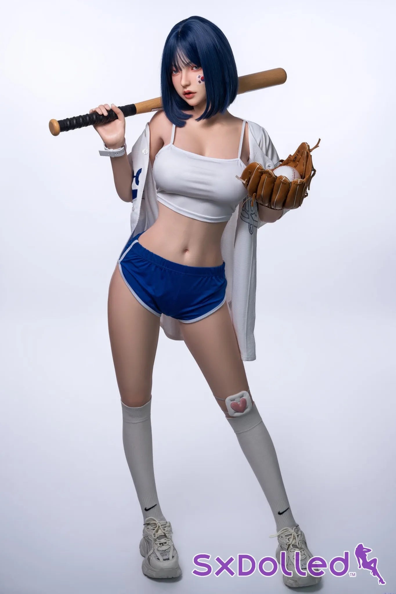 Fenessa (F-Cup) (158cm) | Blue Hair Korean Sex Doll | Orangein Doll F-Cup / 158cm / Blue Sex Doll