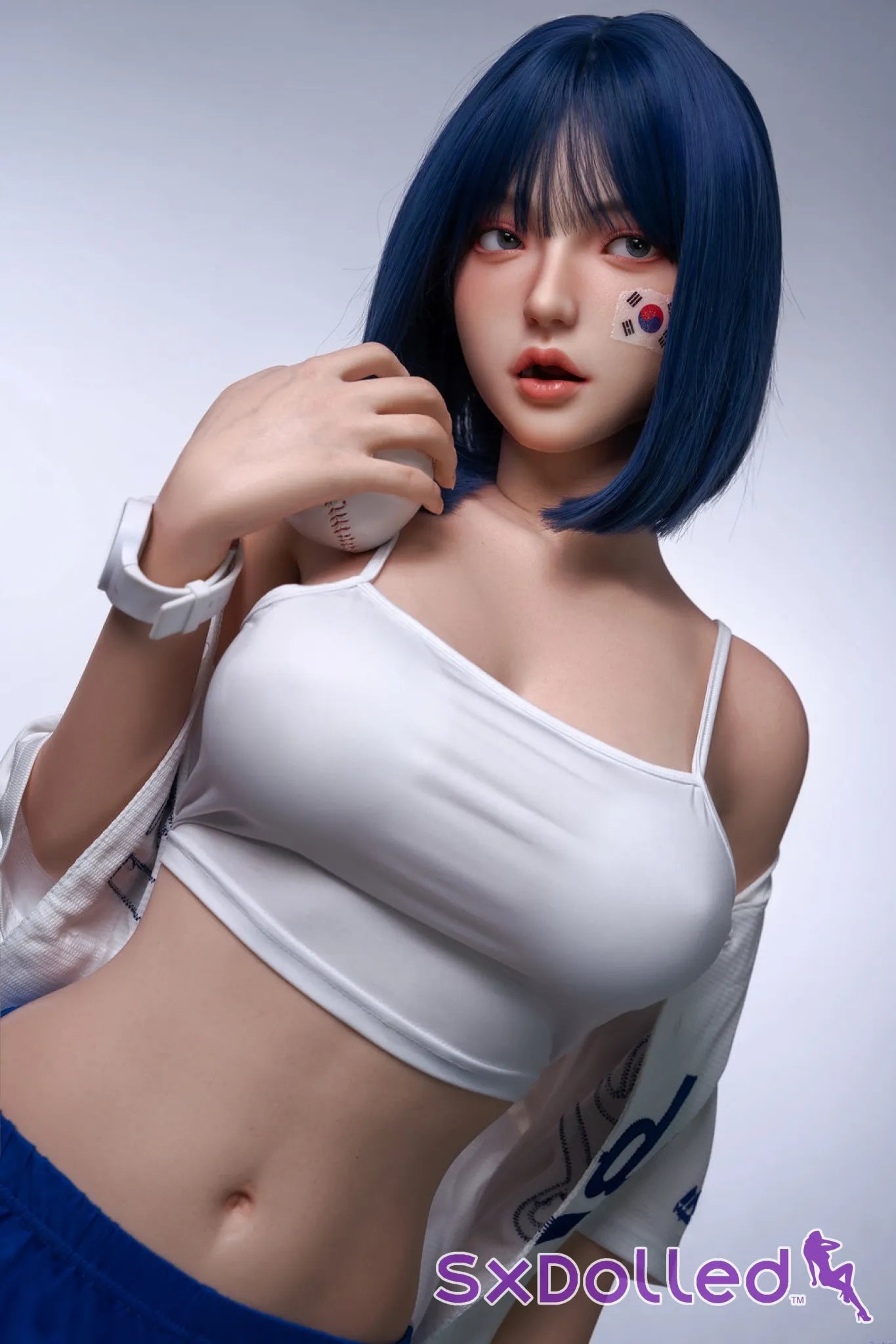 Fenessa (F-Cup) (158cm) | Blue Hair Korean Sex Doll | Orangein Doll F-Cup / 158cm / Blue Sex Doll