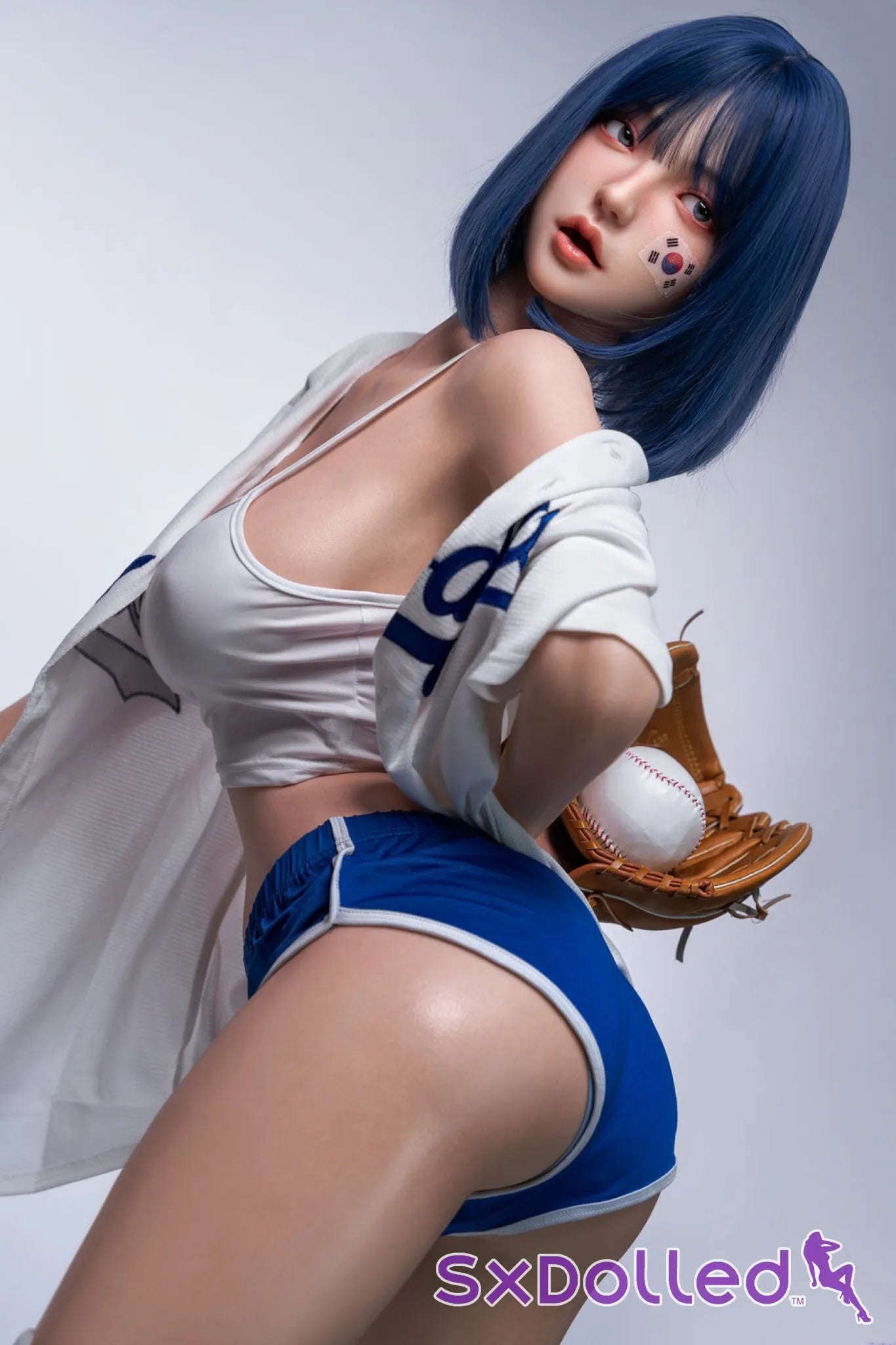 Fenessa (F-Cup) (158cm) | Blue Hair Korean Sex Doll | Orangein Doll F-Cup / 158cm / Blue Sex Doll
