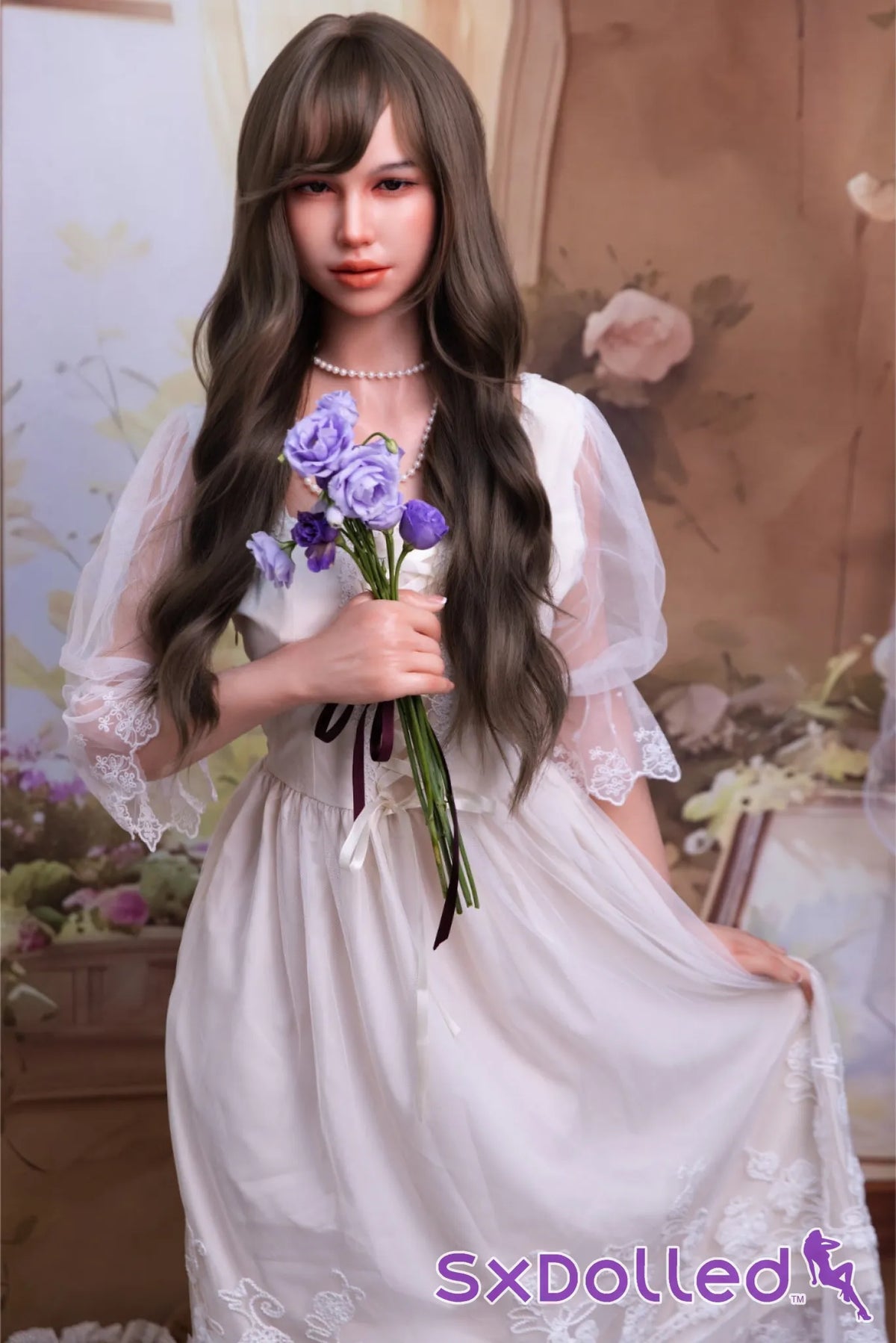 Finae (C-Cup) (160cm) | Brunete Flower Girl Sex Doll | Fire Doll - C-Cup / 160cm / Brunette - Sex Doll