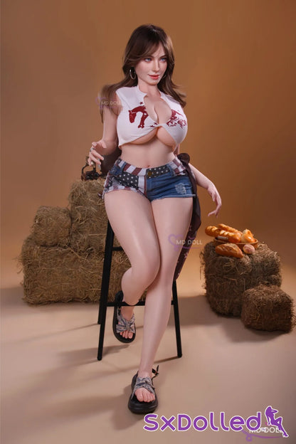Fiona B (H-Cup) (162cm) | Flirty Corset Beauty Sex Doll | MD Doll - H-Cup / 162cm / Brunette - Sex Doll