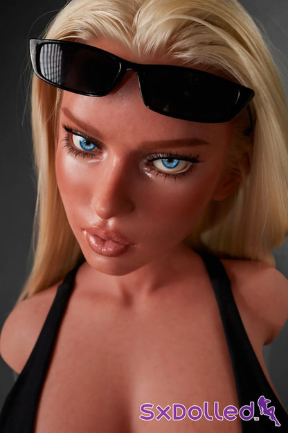 Fiora B (E-Cup) (100cm) | Tan Bombshell Sex Doll Torso | Climax Doll - E-Cup / 100cm / Blonde - Sex Torso
