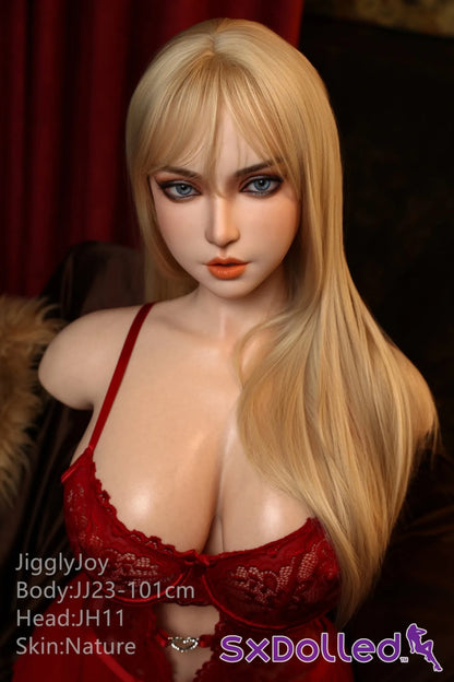 Flora A (F-Cup) (101cm) | Blonde Pear Sex Doll Torso | JigglyJoy F-Cup / 101cm / Blonde Sex Torso
