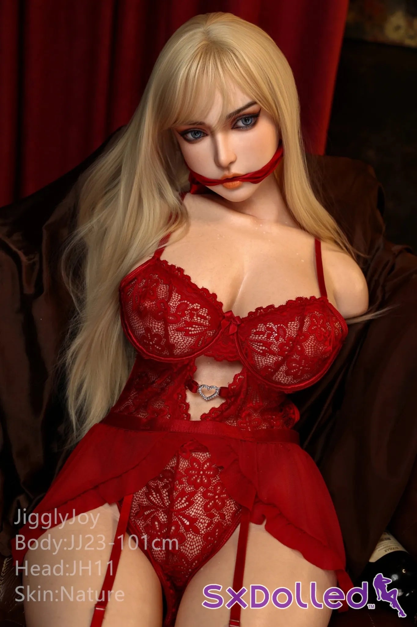 Flora A (F-Cup) (101cm) | Blonde Pear Sex Doll Torso | JigglyJoy F-Cup / 101cm / Blonde Sex Torso