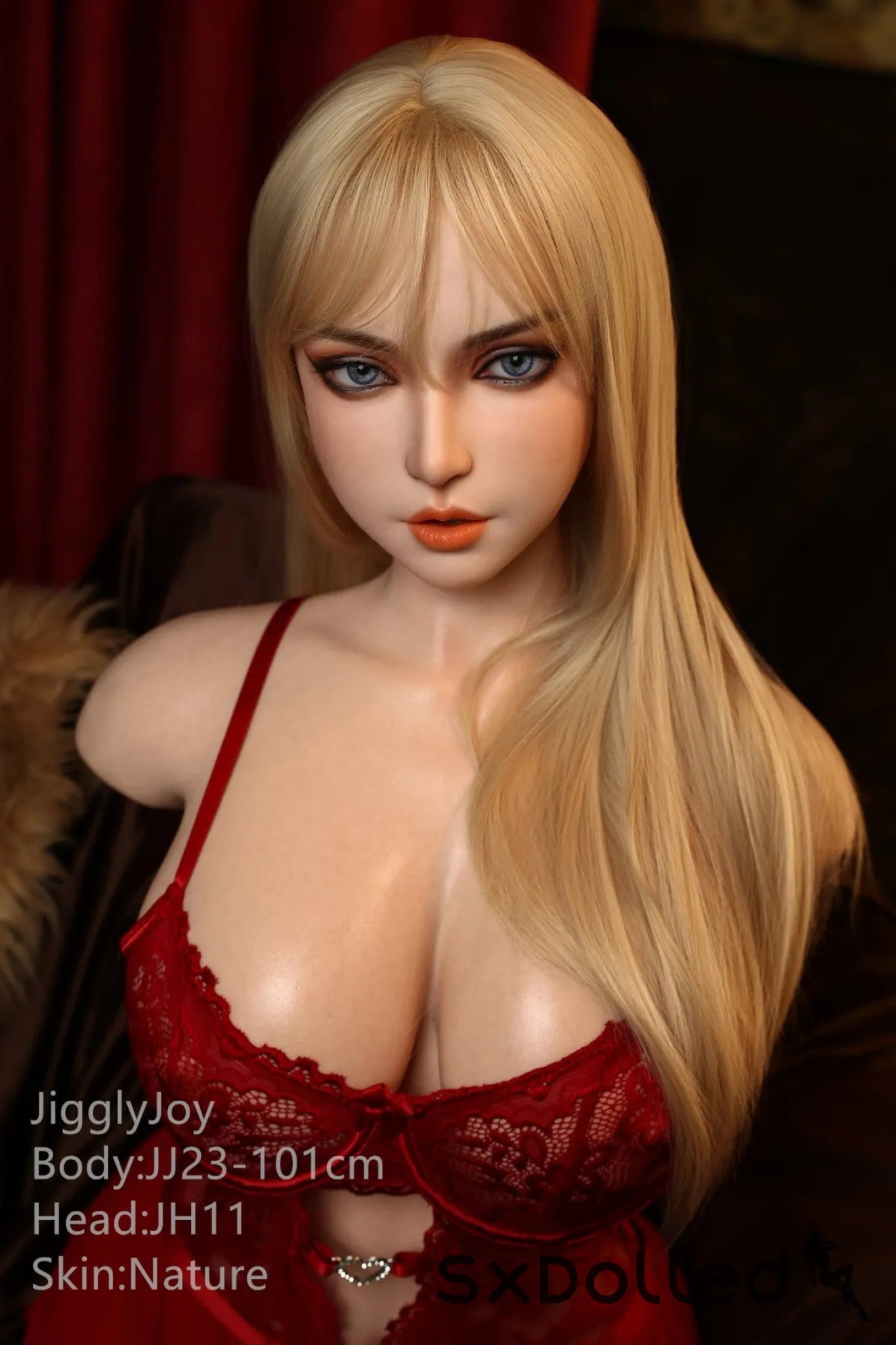 Flora A (F-Cup) (101cm) | Blonde Pear Sex Doll Torso | JigglyJoy F-Cup / 101cm / Blonde Sex Torso