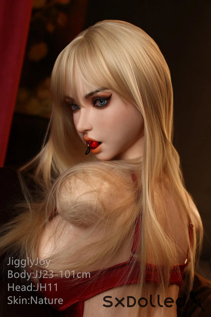 Flora A (F-Cup) (101cm) | Blonde Pear Sex Doll Torso | JigglyJoy F-Cup / 101cm / Blonde Sex Torso