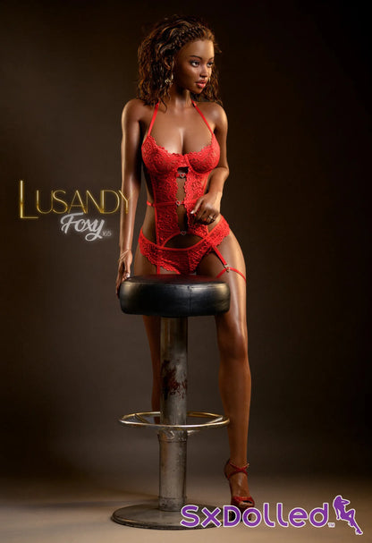 Foxy A (E-Cup) (165cm) | Brunette Slim Ebony Sex Doll | Lusandy - E-Cup / 165cm / Brunette - Sex Doll
