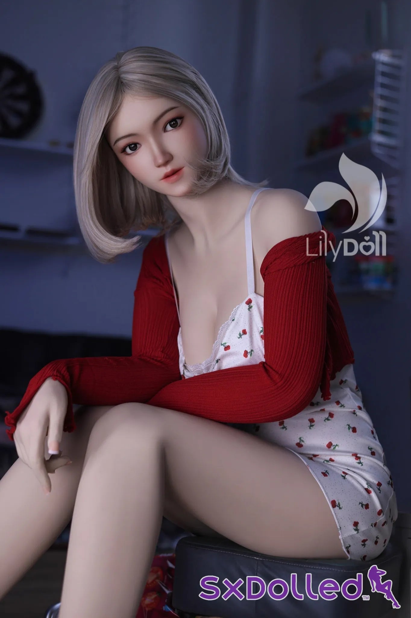 Freya A (F-Cup) (168cm) | Soft Face Short Hair Sex Doll | Lily Doll F-Cup / 168cm / Grey Sex Doll