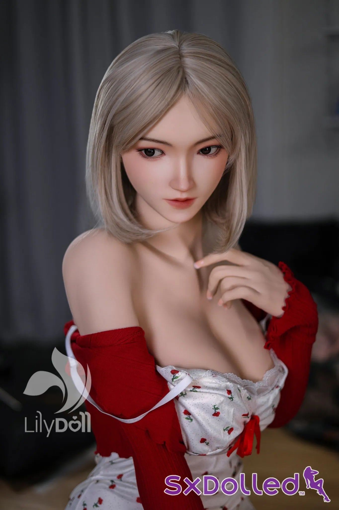 Freya A (F-Cup) (168cm) | Soft Face Short Hair Sex Doll | Lily Doll F-Cup / 168cm / Grey Sex Doll