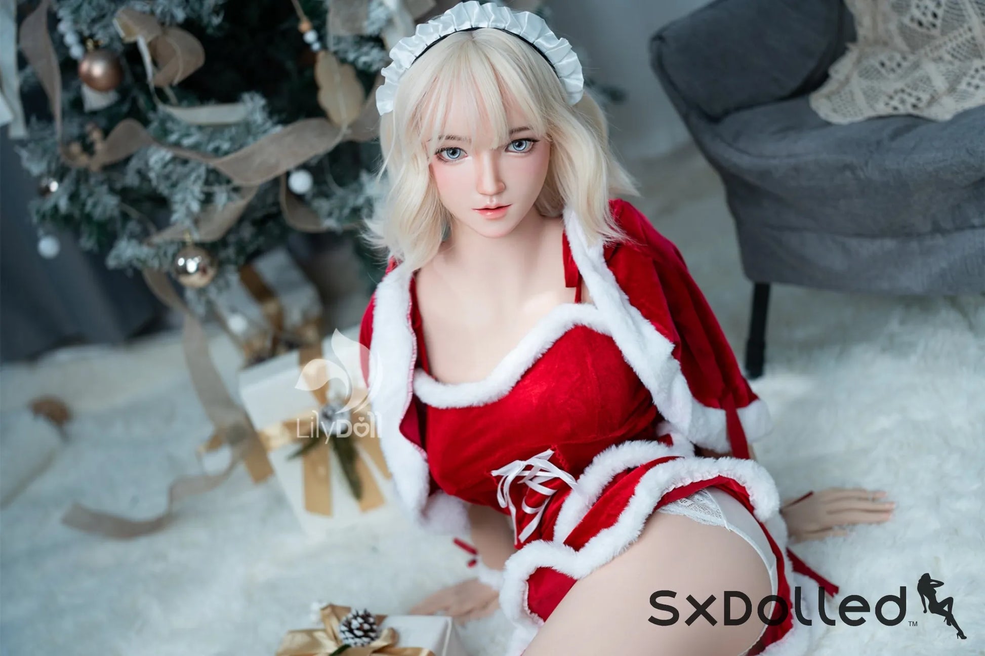 Freya C (D-Cup) (158cm) | Blonde Christmas Sex Doll | Lily Doll D-Cup / 158cm / Blonde Sex Doll