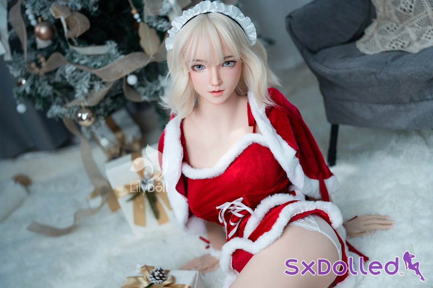 Freya C (D-Cup) (158cm) | Blonde Christmas Sex Doll | Lily Doll D-Cup / 158cm / Blonde Sex Doll