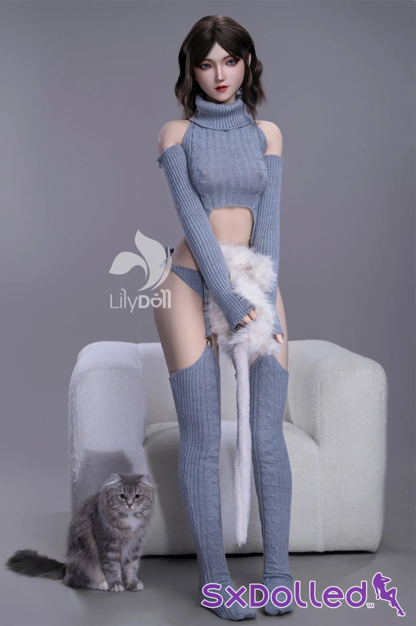 Freya D (B-Cup) (159cm) | Caucasian Short Hair Sex Doll | Lily Doll B-Cup / 159cm / Brunette Sex Doll
