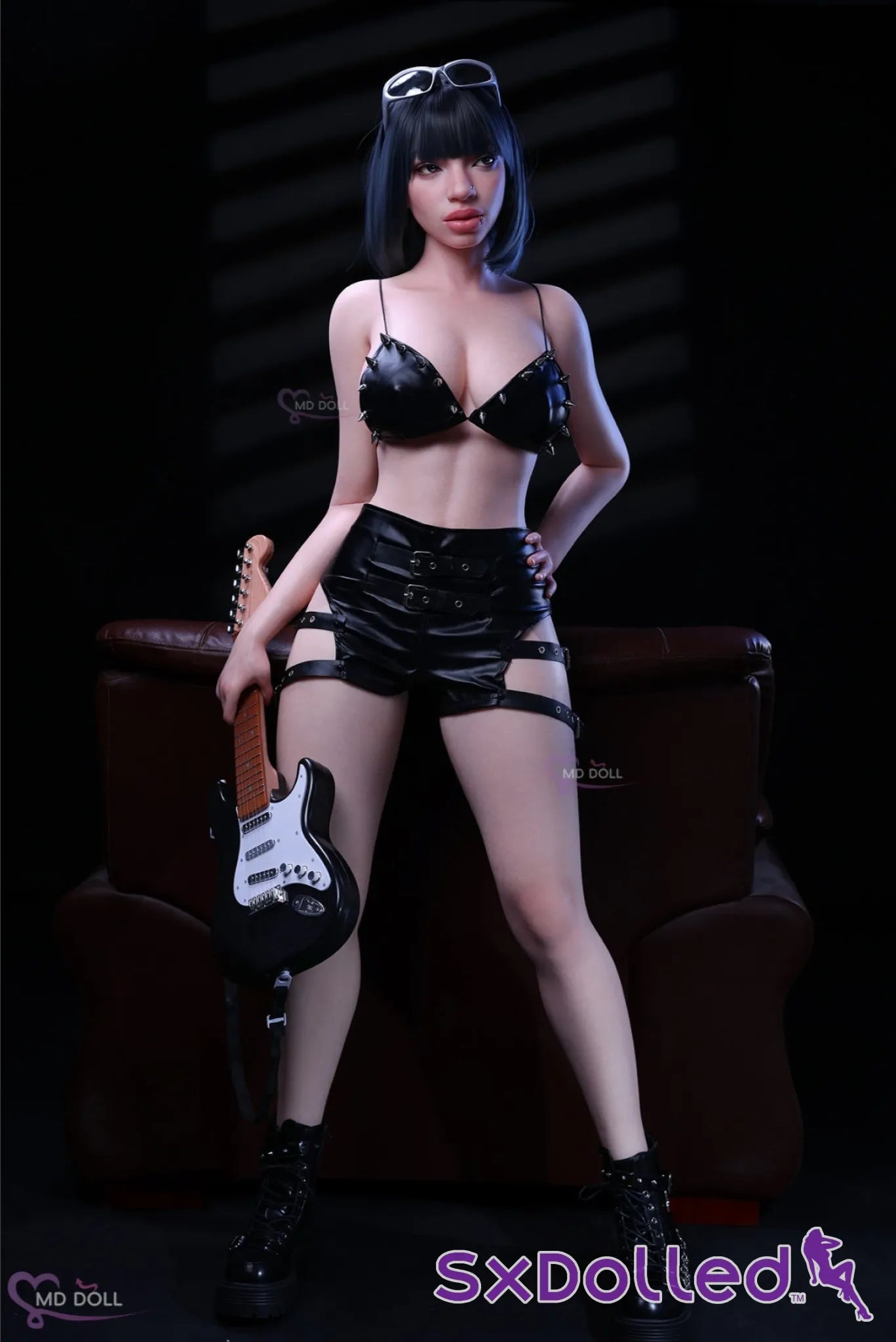 Gianna A (D-Cup) (166cm) | Rock Guitarist Feamle Sex Doll | MD Doll D-Cup / 166cm / Black Sex Doll