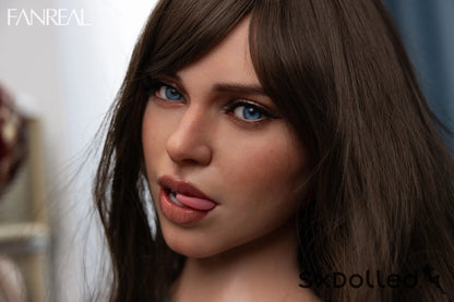 Gina A (G-Cup) (95cm) | Thick Muscular Sex Doll Torso | Fanreal G-Cup / 95cm / Brunette Sex Doll