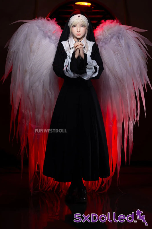 Giselle B (A-Cup) (159cm) | Halloween Nun Sex Doll | Funwest Doll A-Cup / 159cm / Blonde Sex Doll