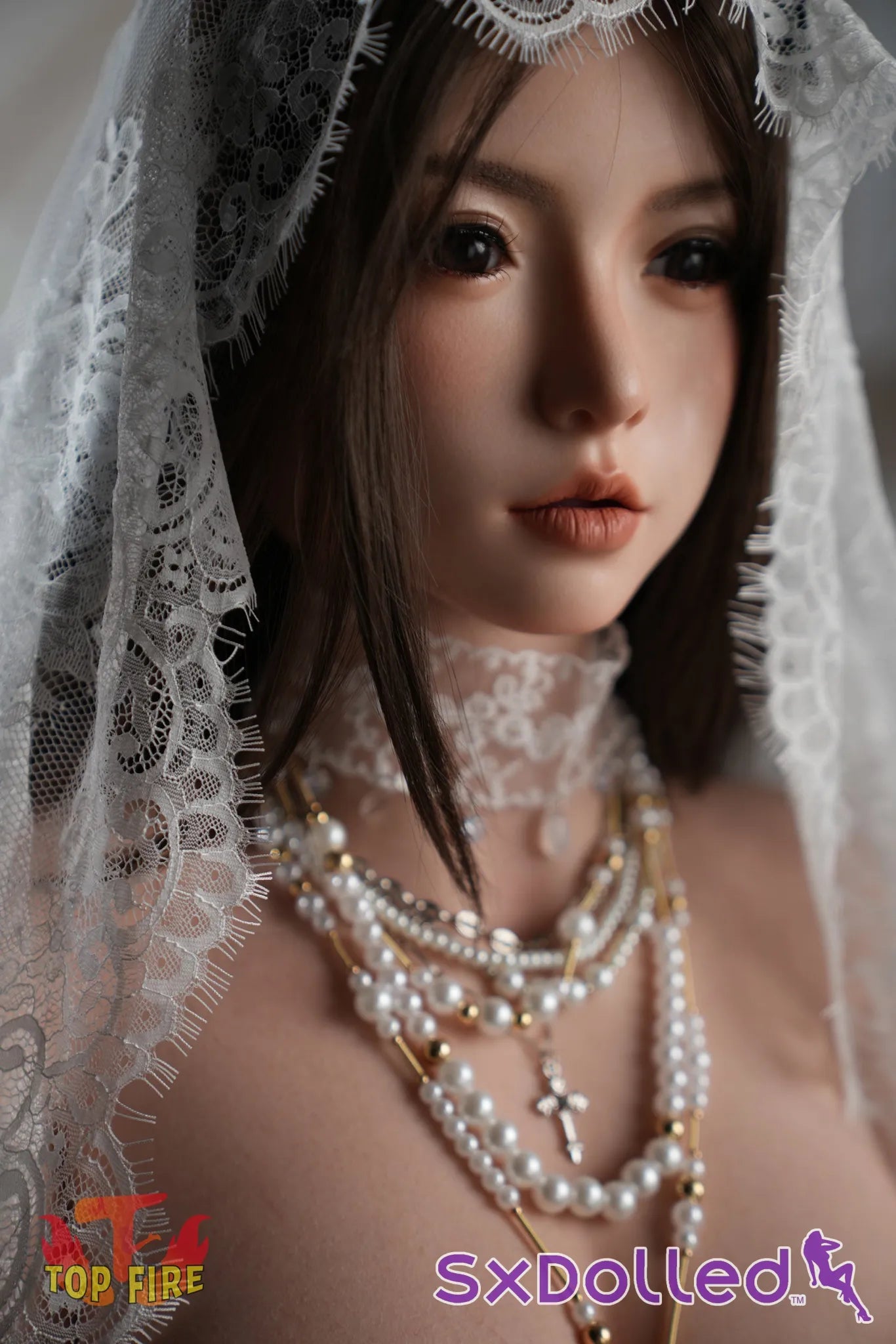 Grace C (I-Cup) (162cm) | Curvy Asian Bride Sex Doll | Top Fire Doll I-Cup / 162cm / Brunette Sex Doll