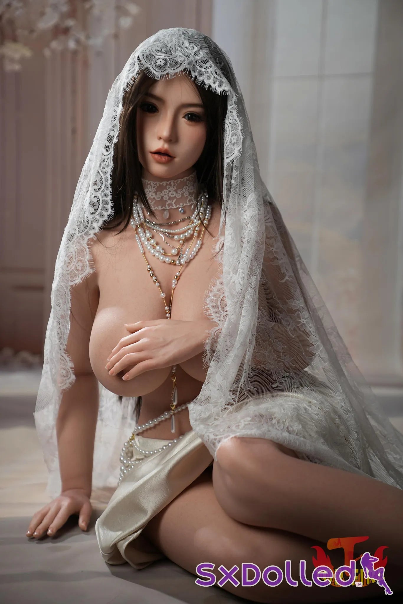 Grace C (I-Cup) (162cm) | Curvy Asian Bride Sex Doll | Top Fire Doll I-Cup / 162cm / Brunette Sex Doll
