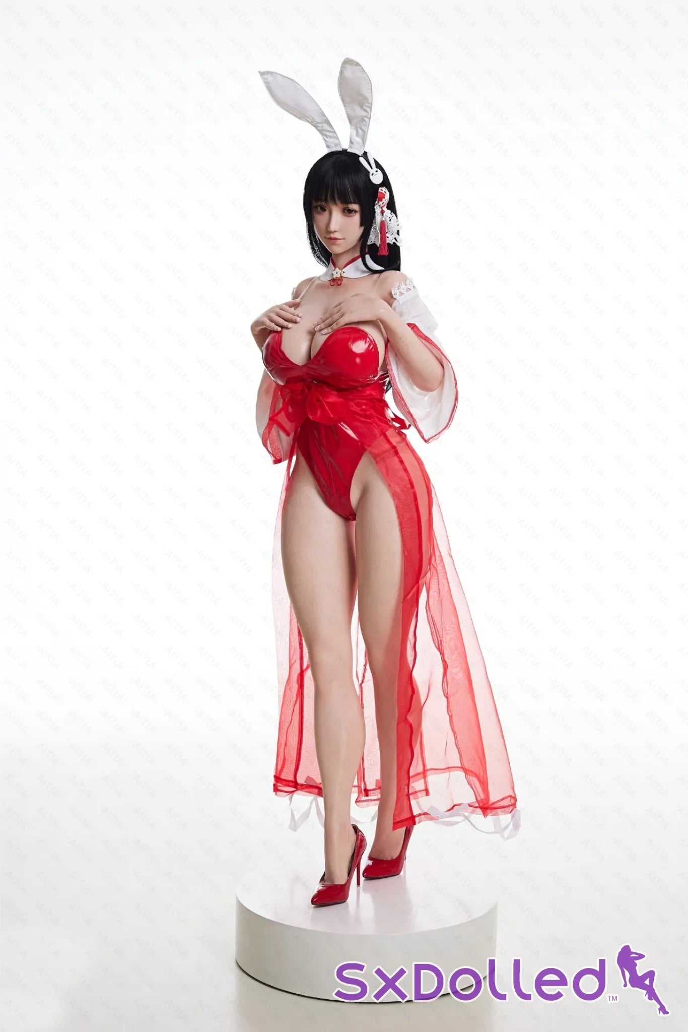 GuShiZhu A (M-Cup) (157cm) | Asian Bunny Cosplay Sex Doll | AITIA M-Cup / 157cm / Black Sex Doll