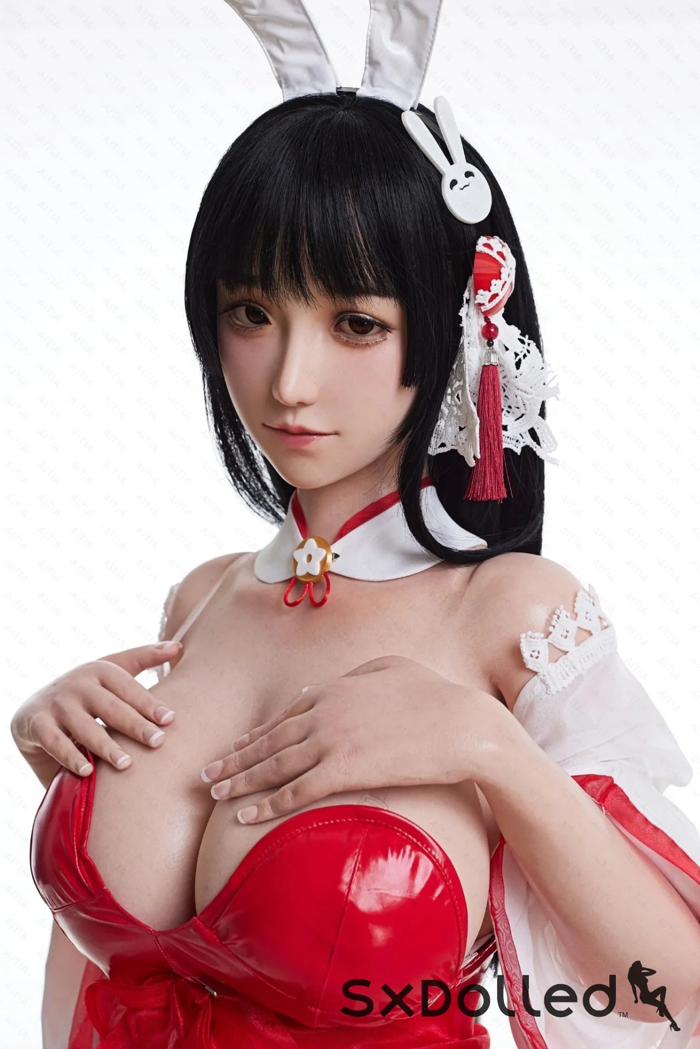 GuShiZhu A (M-Cup) (157cm) | Asian Bunny Cosplay Sex Doll | AITIA M-Cup / 157cm / Black Sex Doll