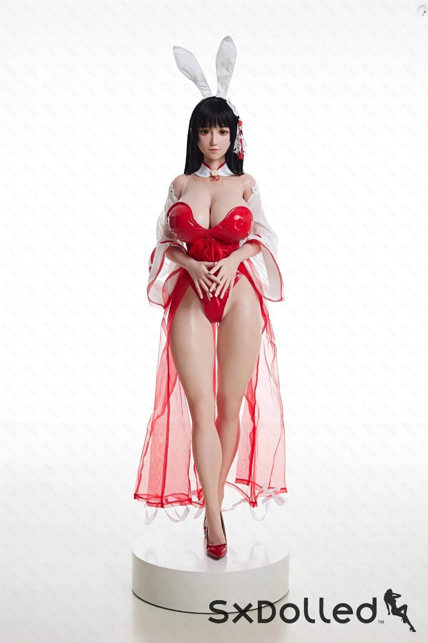 GuShiZhu A (M-Cup) (157cm) | Asian Bunny Cosplay Sex Doll | AITIA M-Cup / 157cm / Black Sex Doll