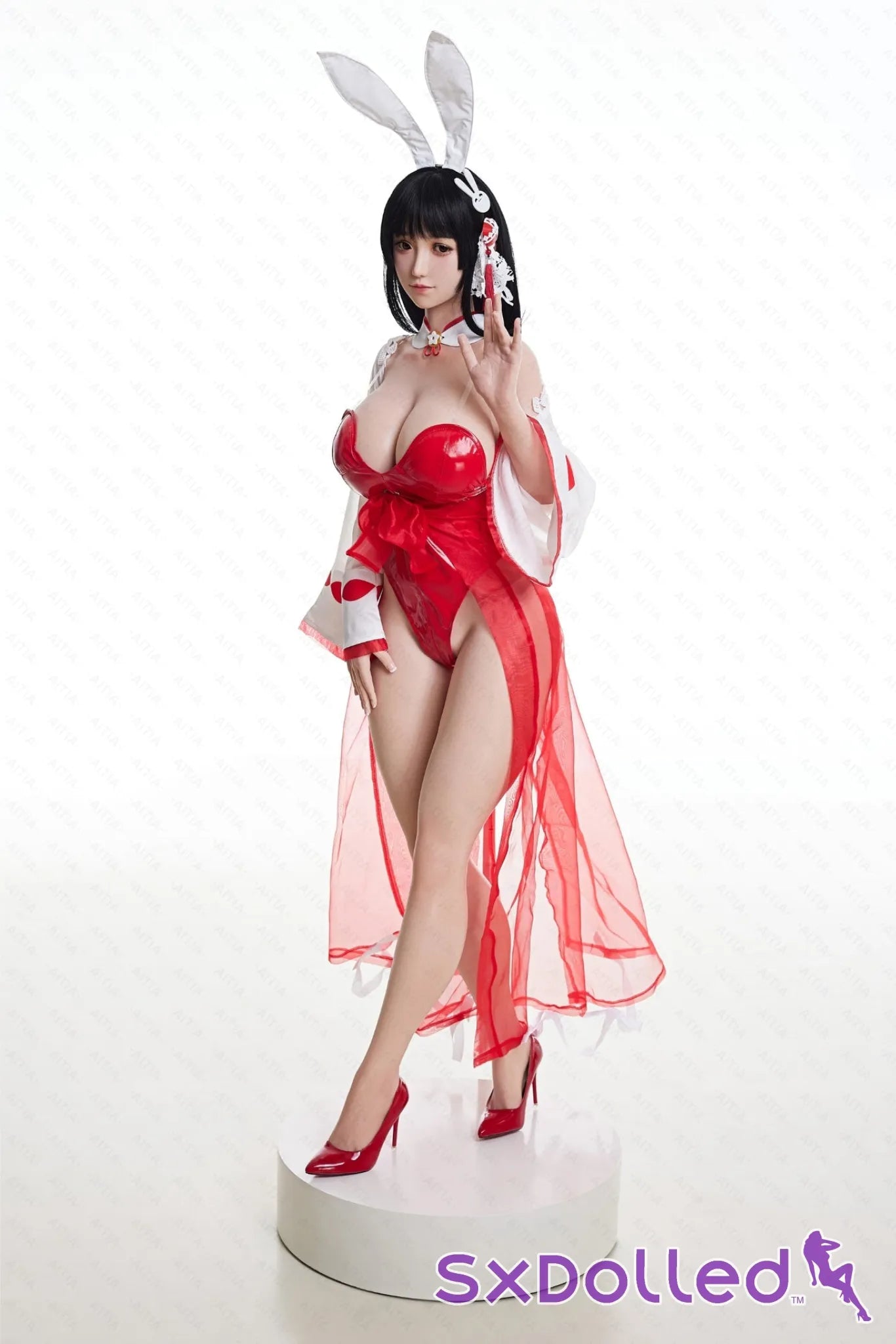 GuShiZhu A (M-Cup) (157cm) | Asian Bunny Cosplay Sex Doll | AITIA M-Cup / 157cm / Black Sex Doll