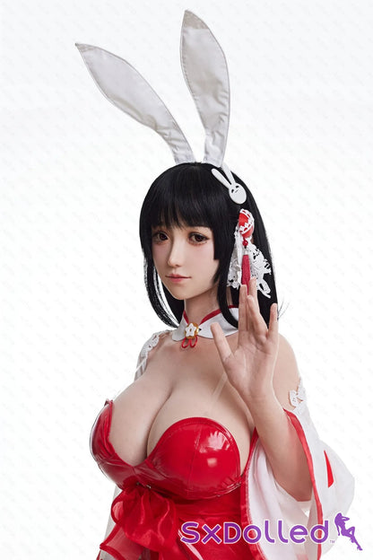 GuShiZhu A (M-Cup) (157cm) | Asian Bunny Cosplay Sex Doll | AITIA M-Cup / 157cm / Black Sex Doll