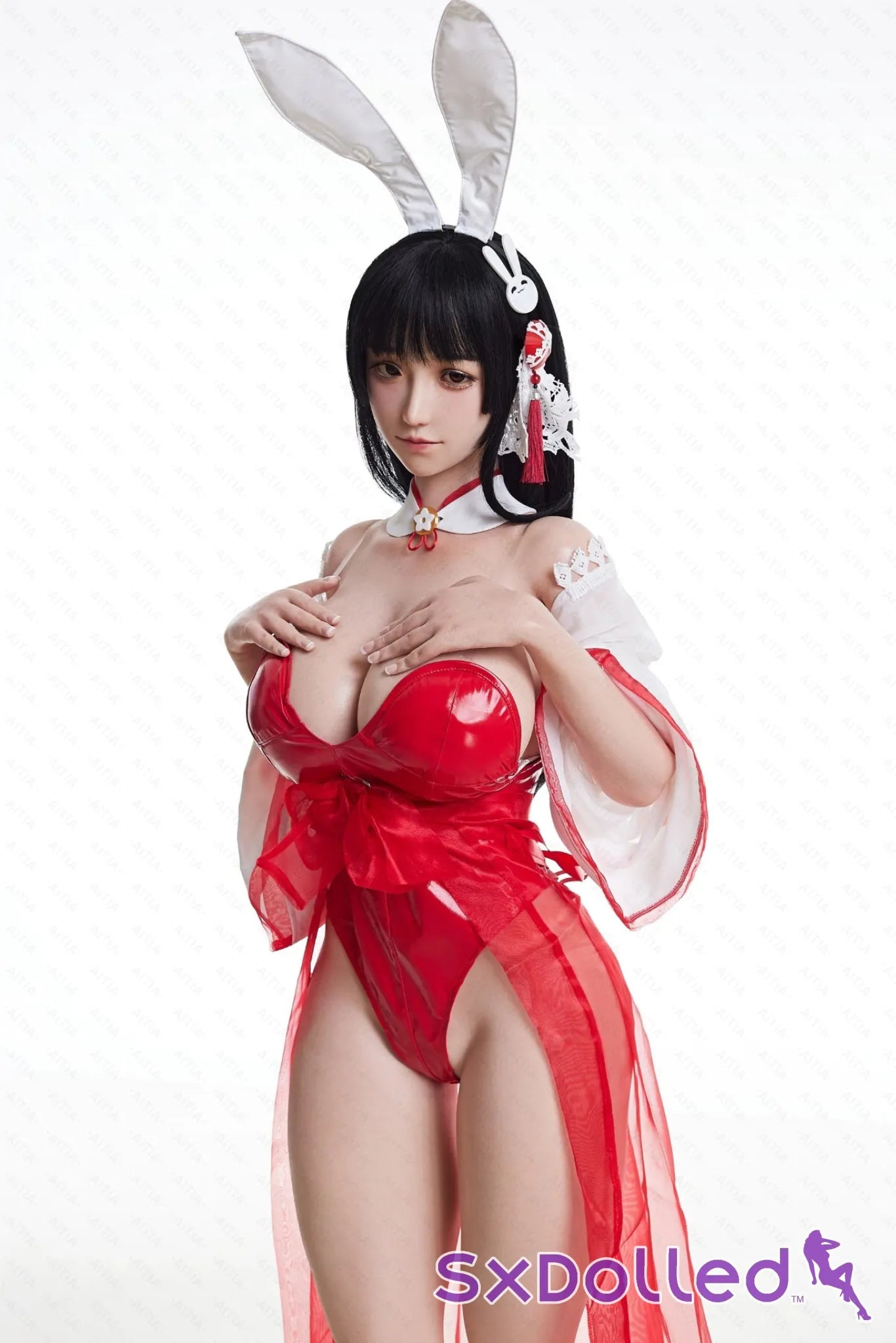 GuShiZhu A (M-Cup) (157cm) | Asian Bunny Cosplay Sex Doll | AITIA M-Cup / 157cm / Black Sex Doll