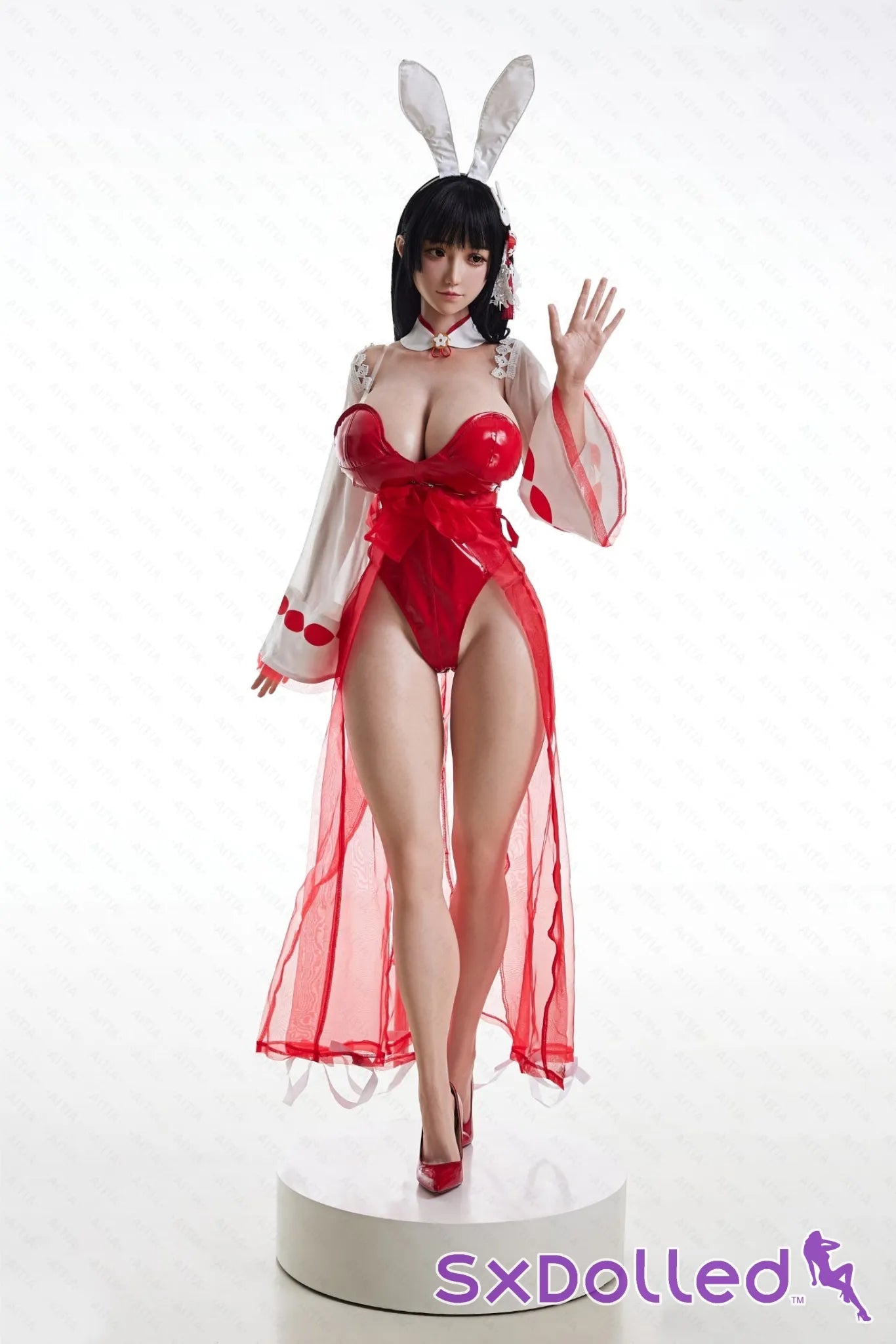 GuShiZhu A (M-Cup) (157cm) | Asian Bunny Cosplay Sex Doll | AITIA M-Cup / 157cm / Black Sex Doll
