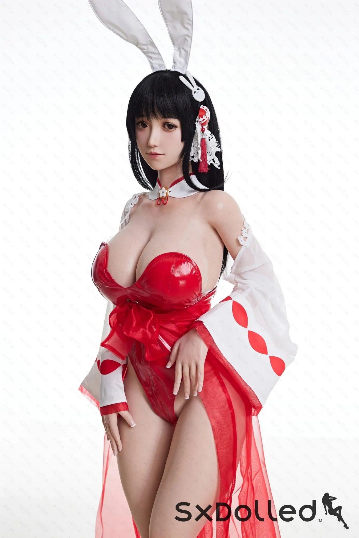 GuShiZhu A (M-Cup) (157cm) | Asian Bunny Cosplay Sex Doll | AITIA M-Cup / 157cm / Black Sex Doll
