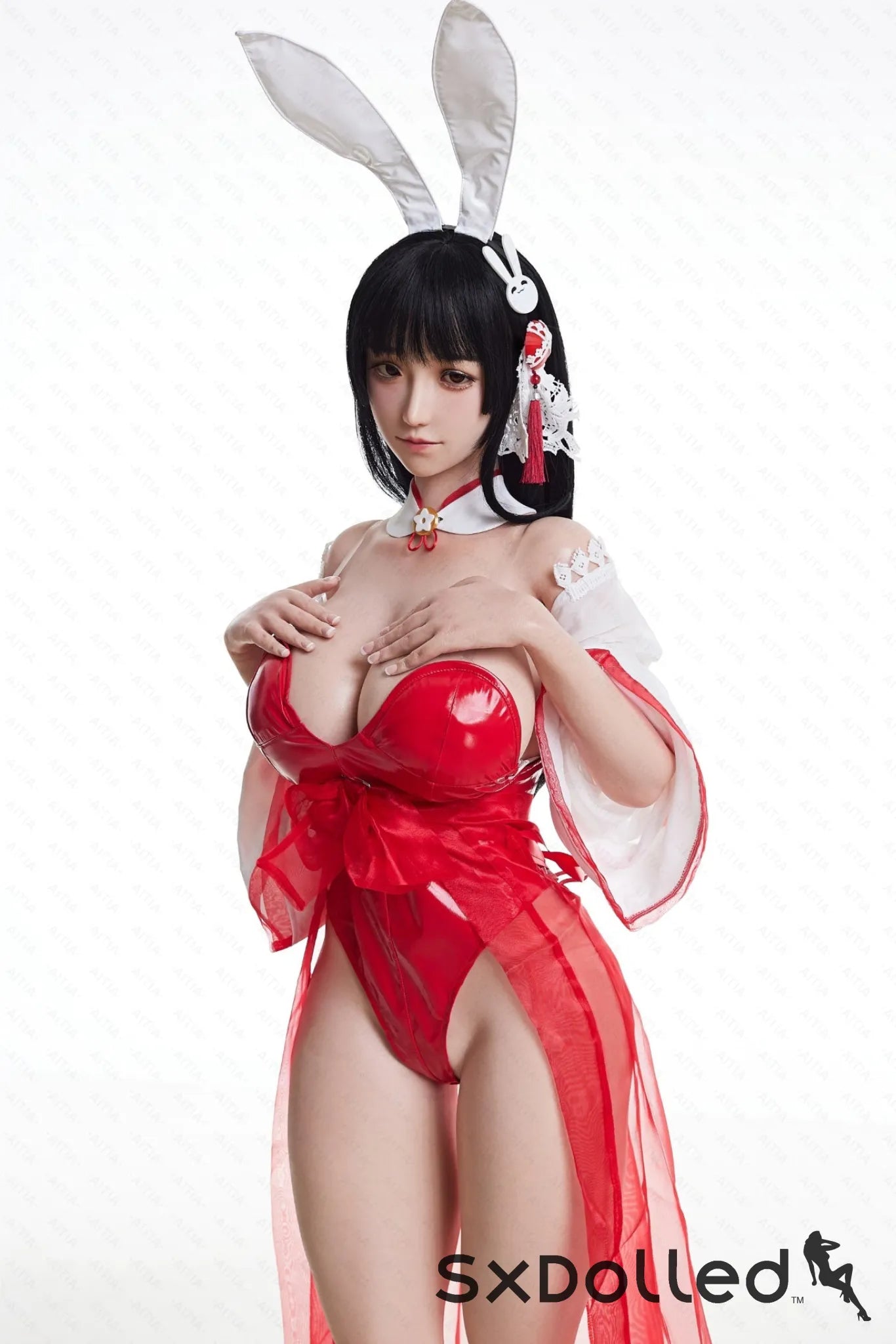 GuShiZhu A (M-Cup) (157cm) | Asian Bunny Cosplay Sex Doll | AITIA M-Cup / 157cm / Black Sex Doll