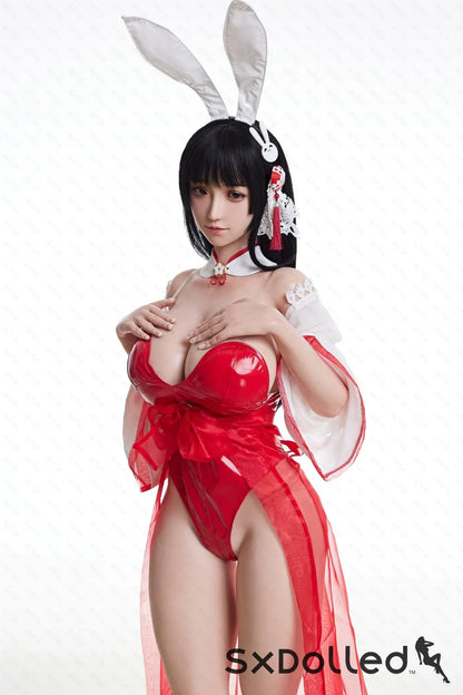 GuShiZhu A (M-Cup) (157cm) | Asian Bunny Cosplay Sex Doll | AITIA M-Cup / 157cm / Black Sex Doll