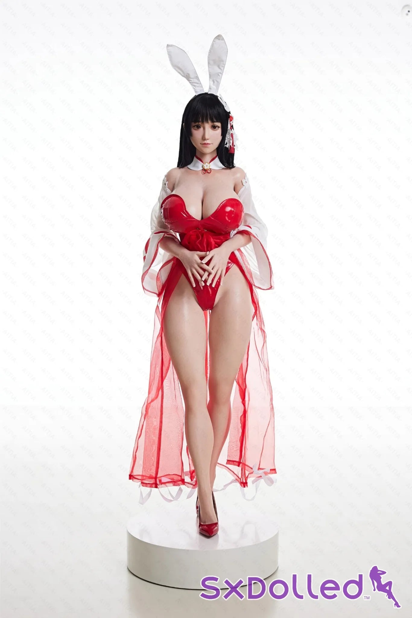 GuShiZhu A (M-Cup) (157cm) | Asian Bunny Cosplay Sex Doll | AITIA M-Cup / 157cm / Black Sex Doll