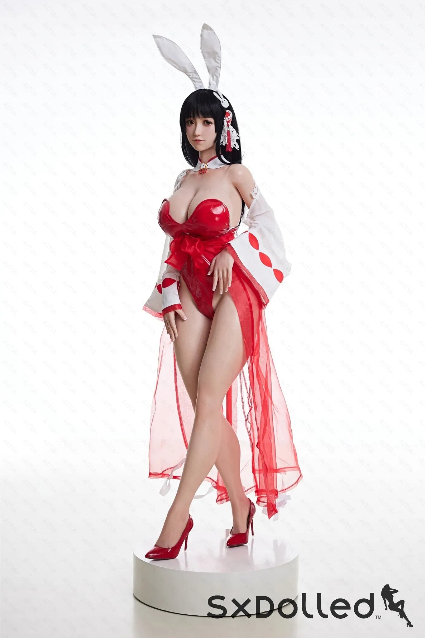 GuShiZhu A (M-Cup) (157cm) | Asian Bunny Cosplay Sex Doll | AITIA M-Cup / 157cm / Black Sex Doll