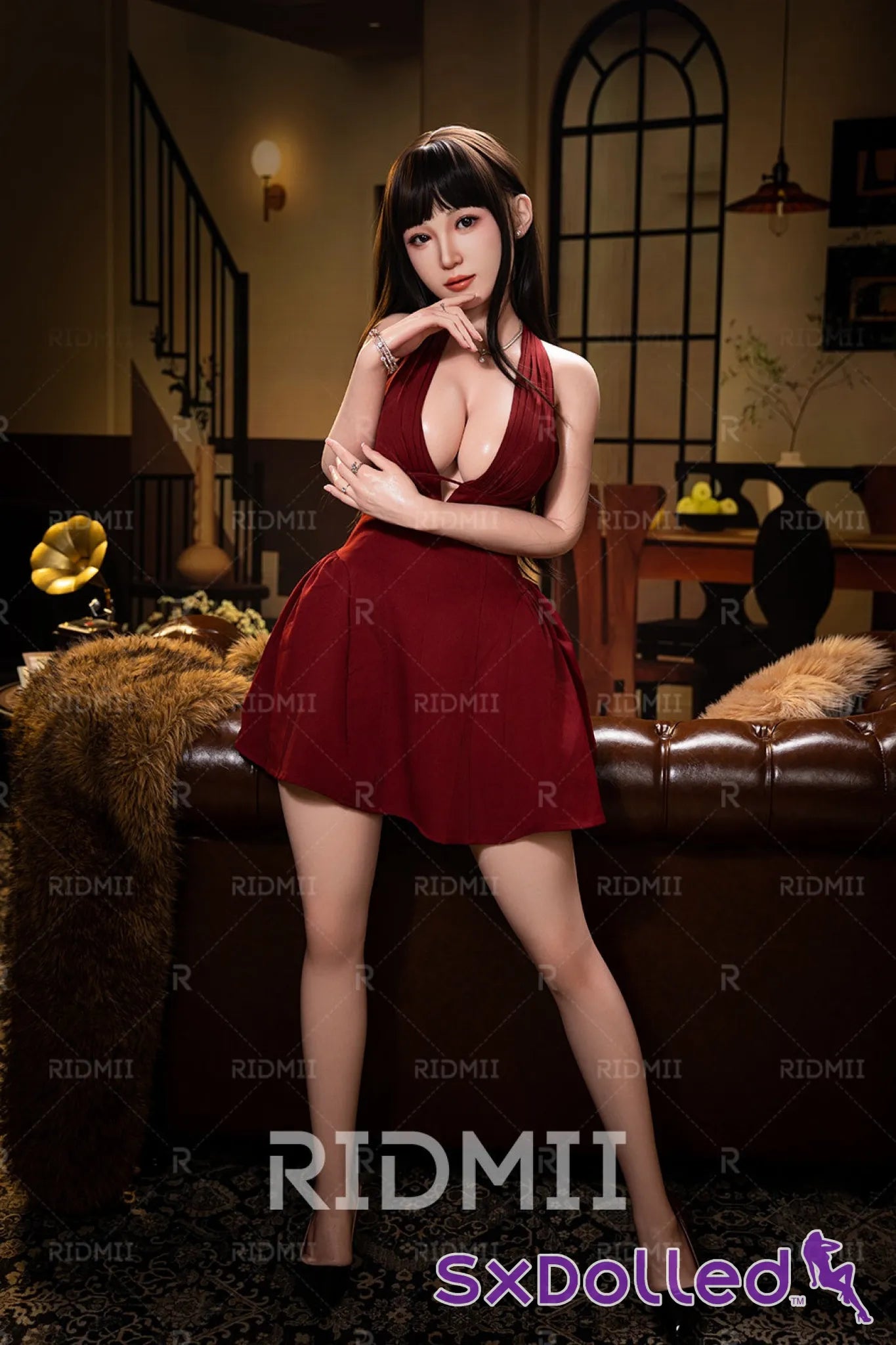 Hain (E-Cup) (163cm) | Silicone Asian Robot AI Sex Doll | RIDMII Doll E-Cup / 163cm / Brunette Sex Doll