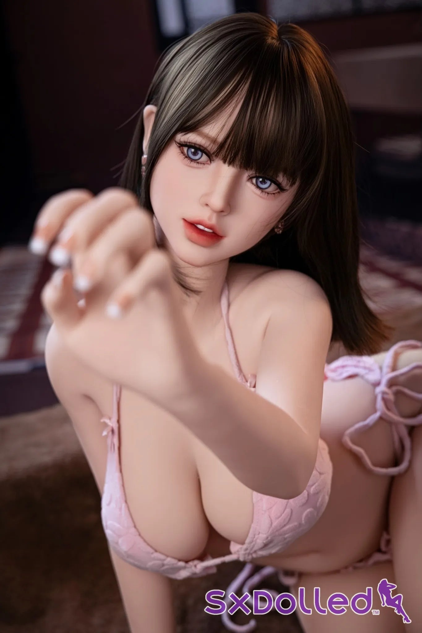Hana B (F-Cup) (150cm) | Brunette Busty Asian Sex Doll | Aibei Doll - F-Cup / 150cm / Brunette - Sex Doll