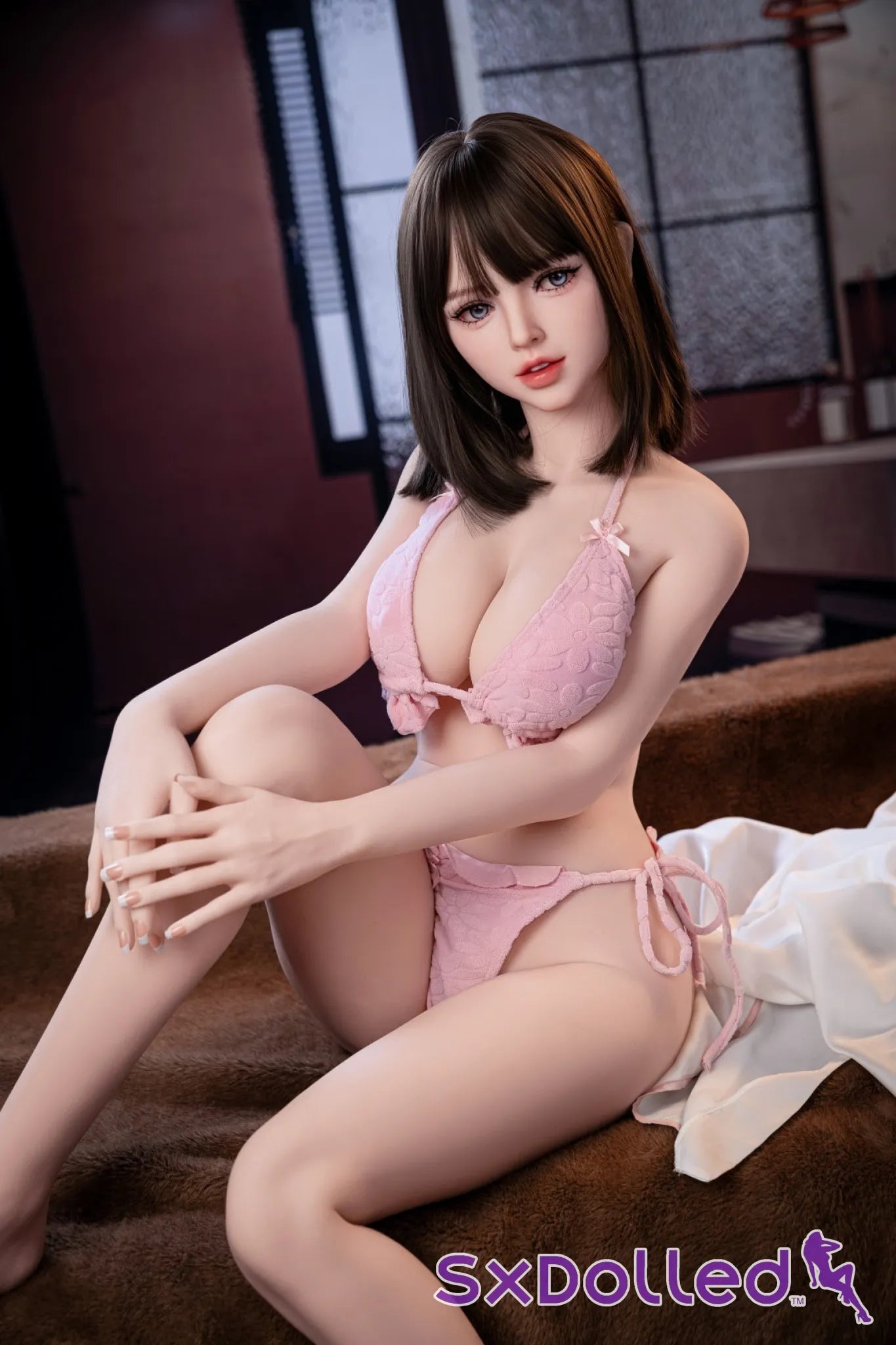 Hana B (F-Cup) (150cm) | Brunette Busty Asian Sex Doll | Aibei Doll - F-Cup / 150cm / Brunette - Sex Doll