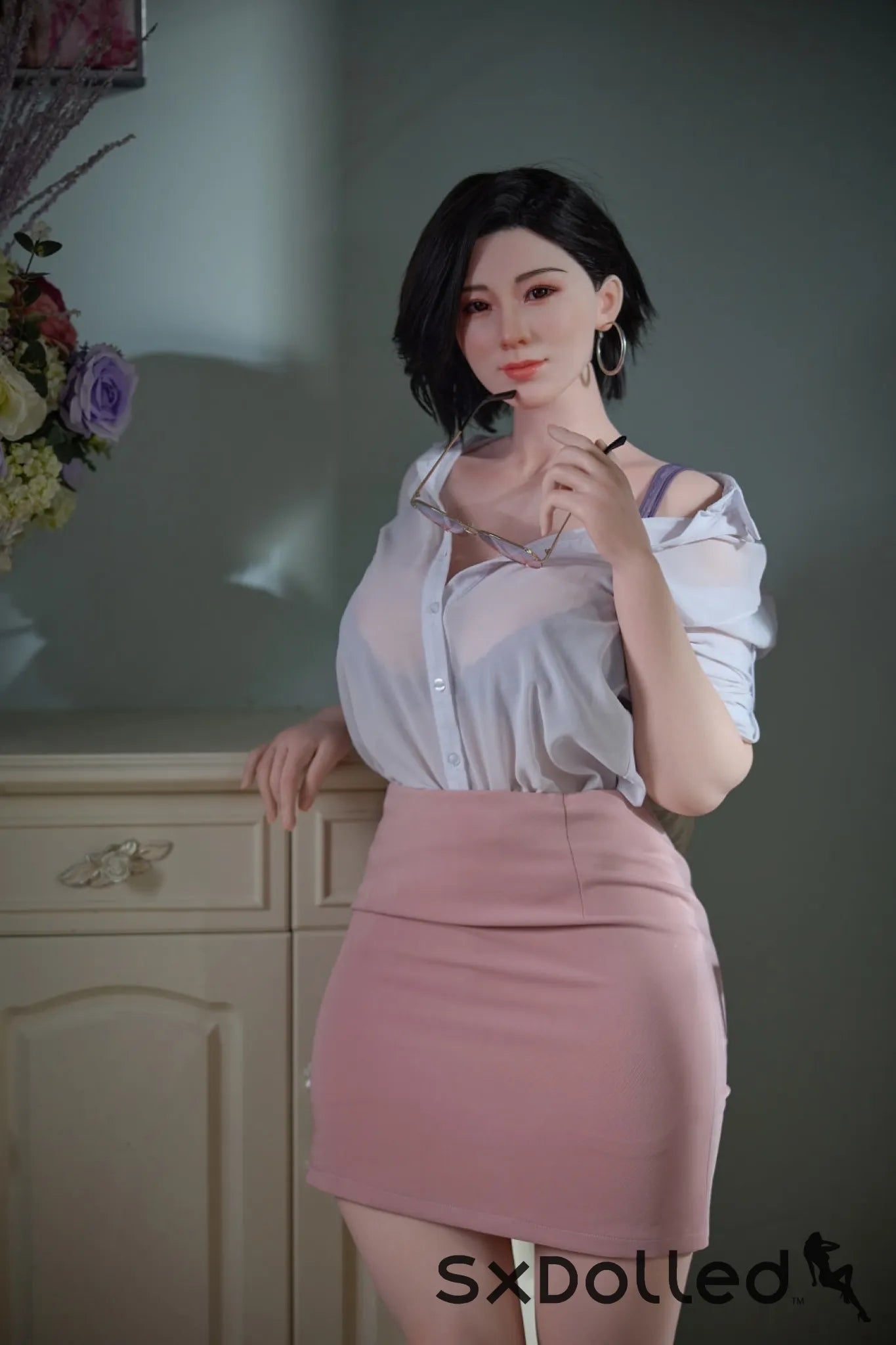 Hao B (G-Cup) (165cm) | Asian Short Hair Pear Sex Doll | Starpery G-Cup / 165cm / Black Sex Doll