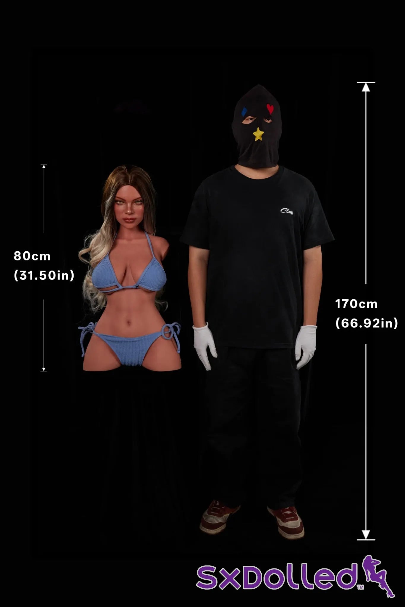 Hedia (E-Cup) (80cm) | Blonde Latino Sex Doll Torso | Climax Doll - E-Cup / 80cm / Ombre - Sex Torso
