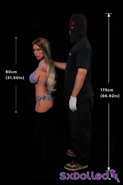 Hedia (E-Cup) (80cm) | Blonde Latino Sex Doll Torso | Climax Doll - E-Cup / 80cm / Ombre - Sex Torso