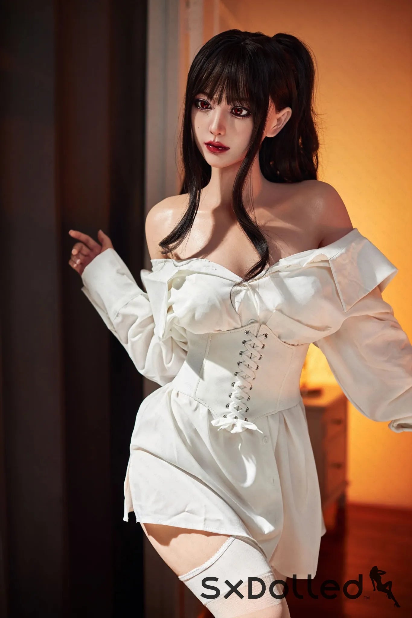 Hibiscus (G-Cup) (153cm) | Japanese Sex Doll with Moles | AITIA G-Cup / 153cm / Brunette Sex Doll