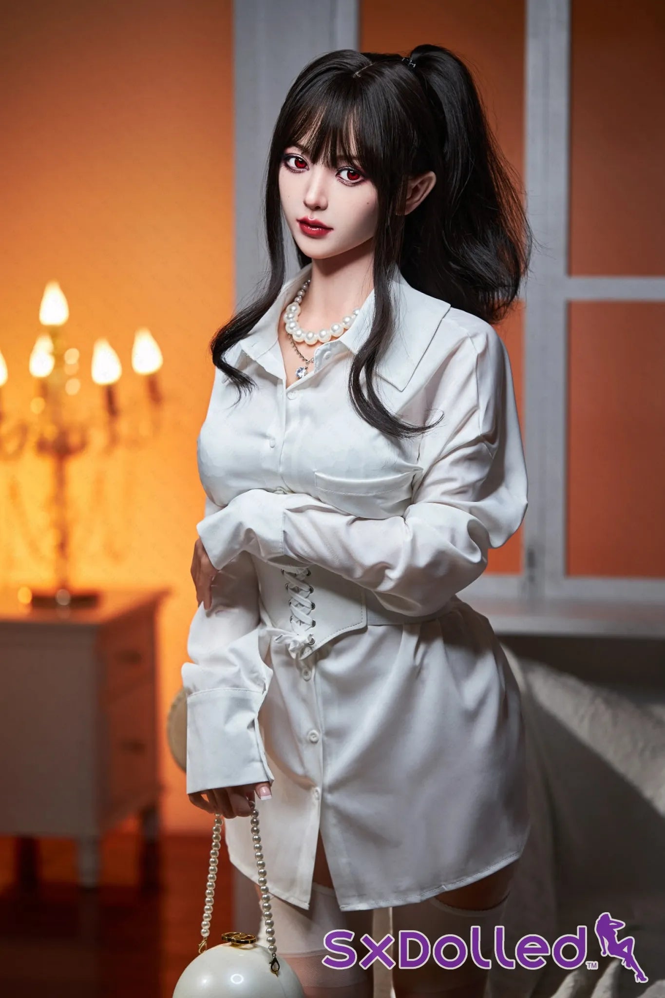 Hibiscus (G-Cup) (153cm) | Japanese Sex Doll with Moles | AITIA G-Cup / 153cm / Brunette Sex Doll