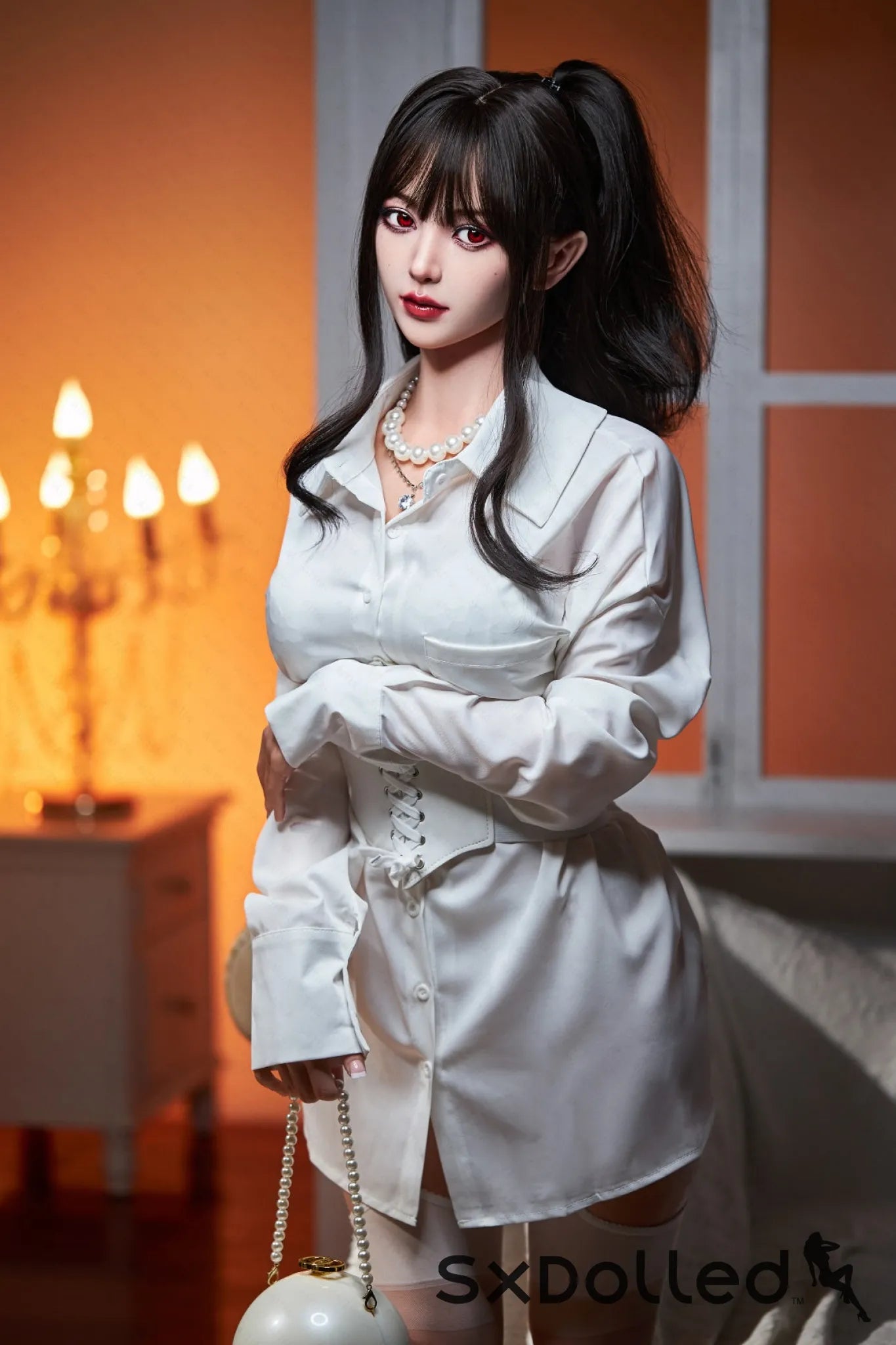Hibiscus (G-Cup) (153cm) | Japanese Sex Doll with Moles | AITIA G-Cup / 153cm / Brunette Sex Doll