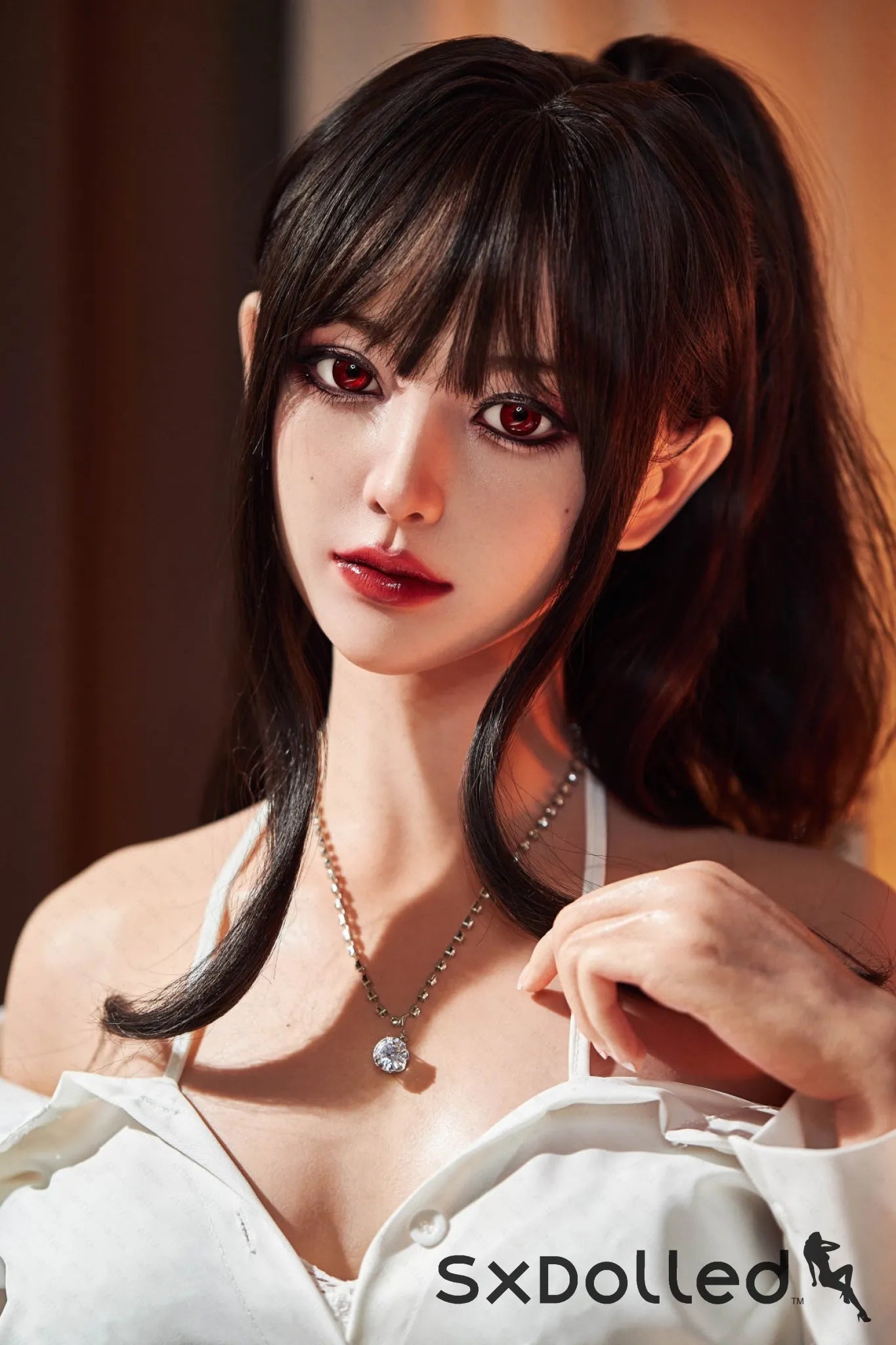 Hibiscus (G-Cup) (153cm) | Japanese Sex Doll with Moles | AITIA G-Cup / 153cm / Brunette Sex Doll