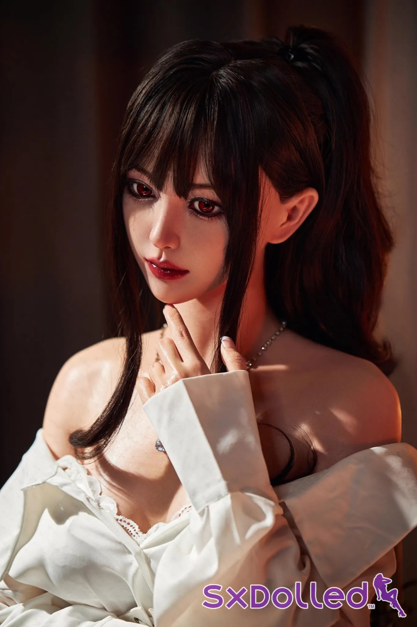 Hibiscus (G-Cup) (153cm) | Japanese Sex Doll with Moles | AITIA G-Cup / 153cm / Brunette Sex Doll