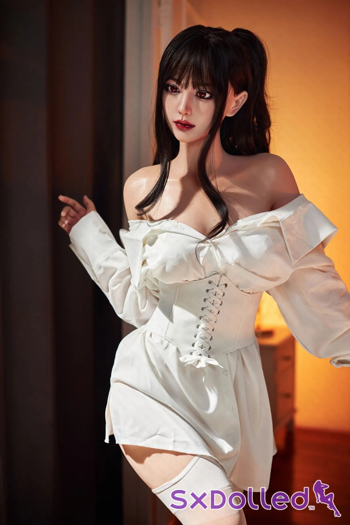 Hibiscus (G-Cup) (153cm) | Japanese Sex Doll with Moles | AITIA G-Cup / 153cm / Brunette Sex Doll