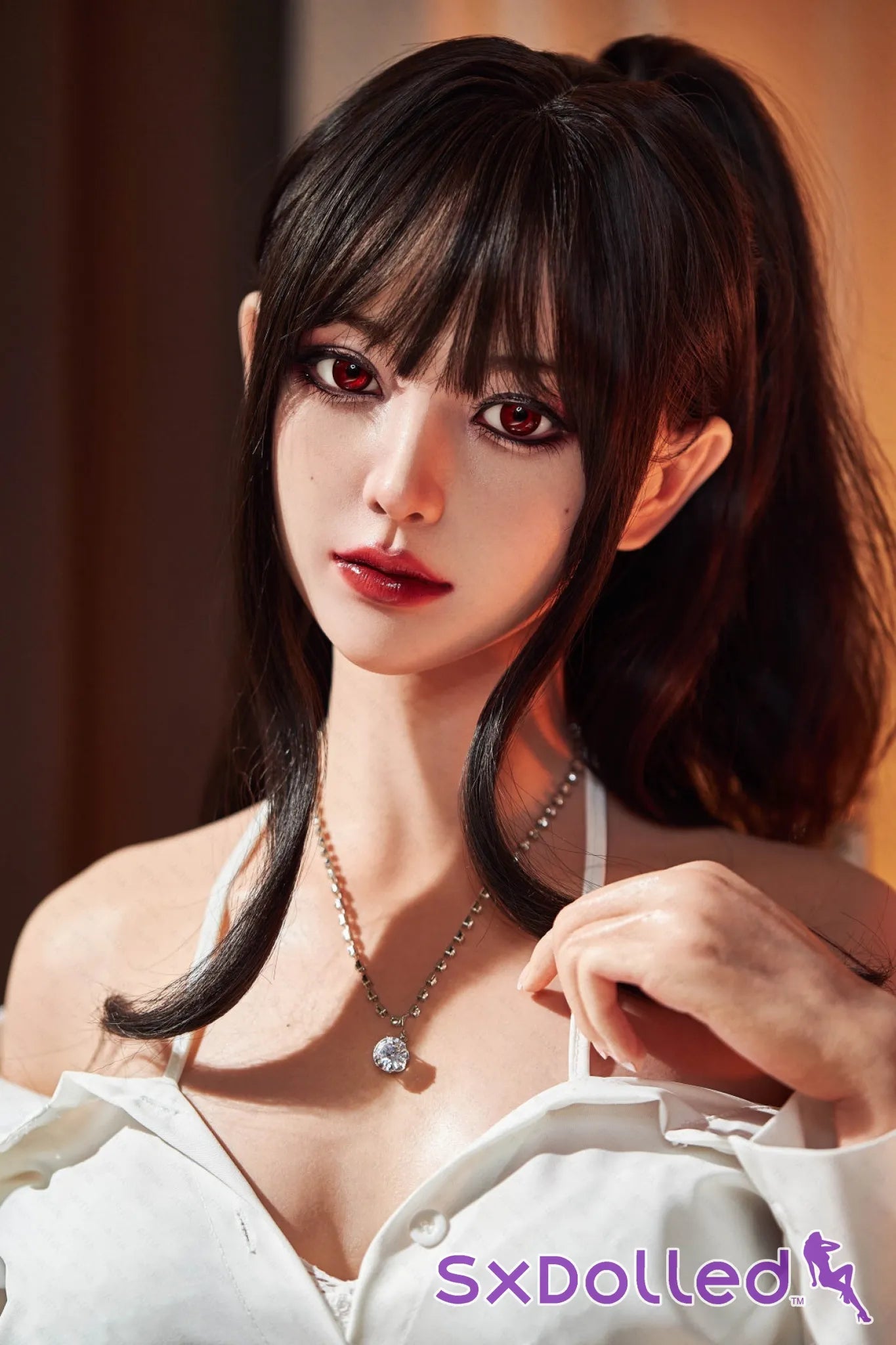 Hibiscus (G-Cup) (153cm) | Japanese Sex Doll with Moles | AITIA G-Cup / 153cm / Brunette Sex Doll