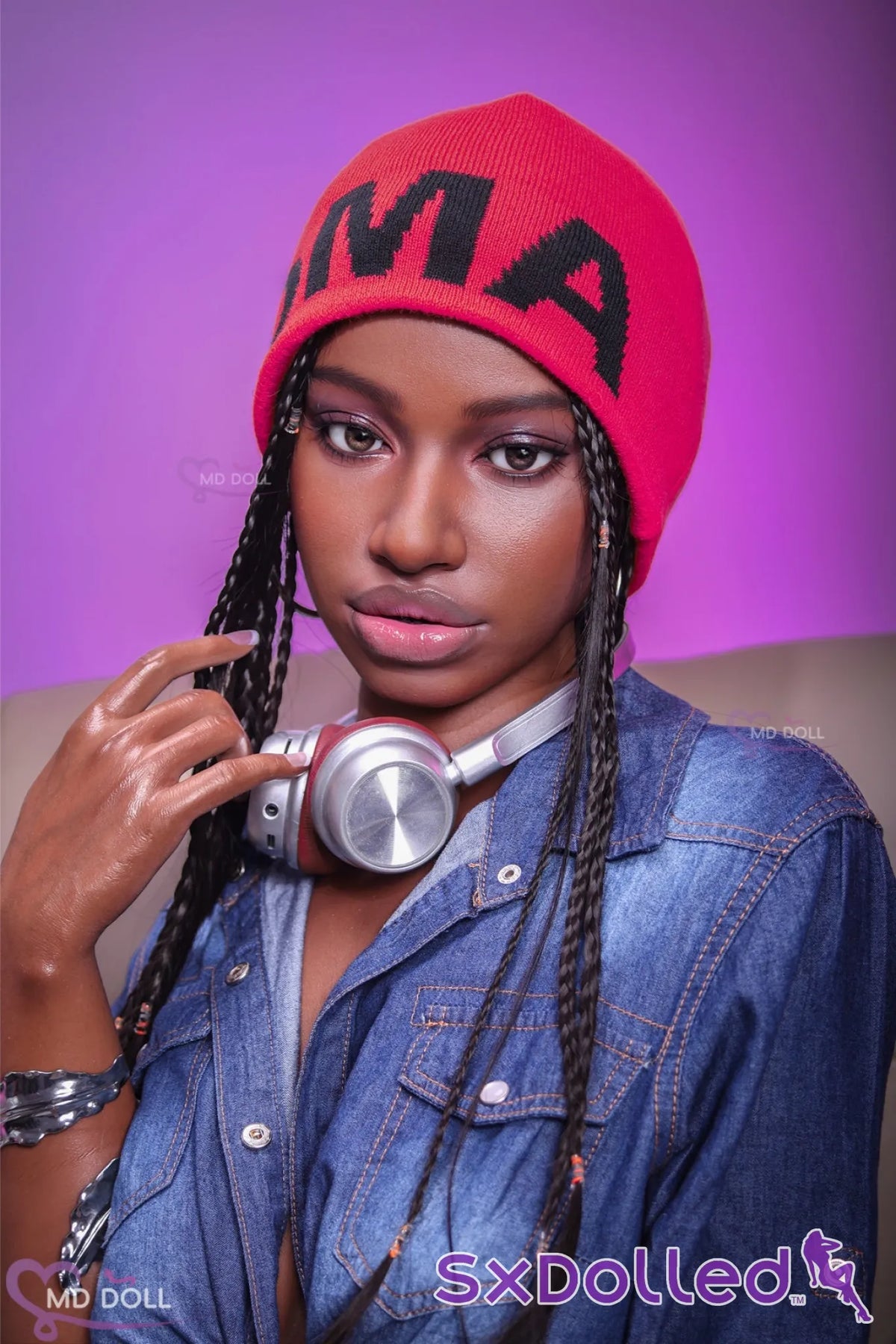 Ifama (A-Cup) (167cm) | Urban Braided Fashionista Sex Doll | MD Doll - A-Cup / 167cm / Black - Sex Doll